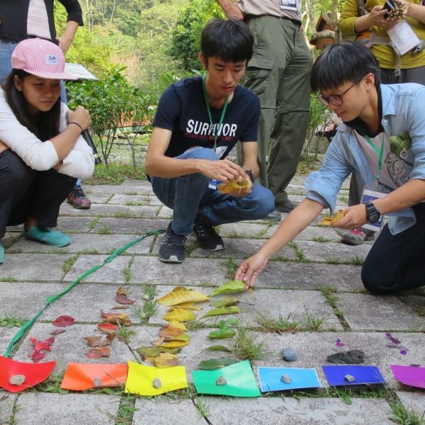 Students participating in a workshop as part of the Green Living Carnival exhibition to celebrate Taiwan's 10th Anniversary of their Environmental Education Act, Taipei Taiwan, 2021.