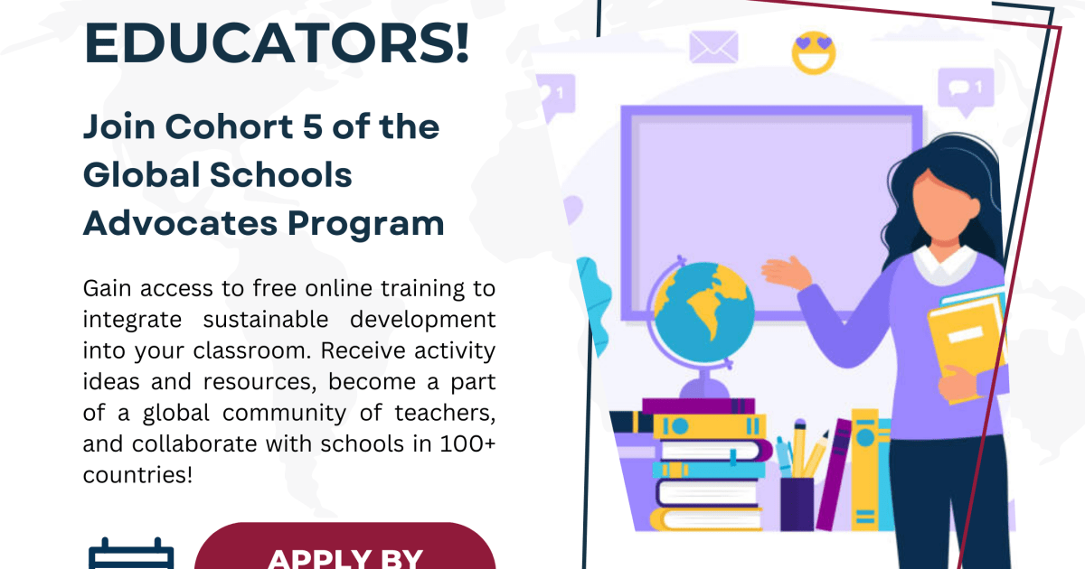 Global Schools Advocates Program Applications OPEN! | eePRO